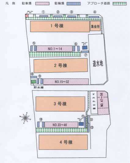 駐車場・駐輪場配置図